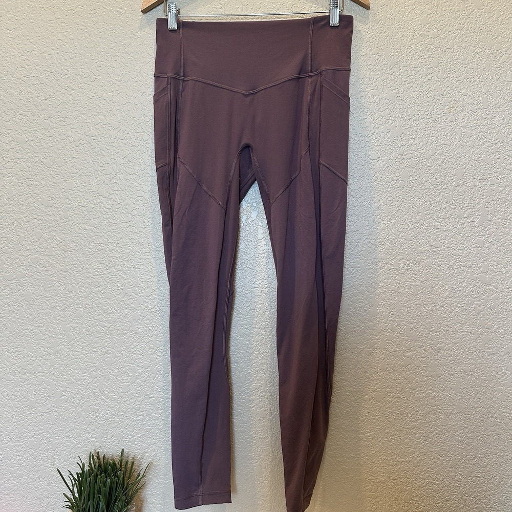 Lululemon All The Right Places II Pants Leggings 10 Purple Mauve Black Currant